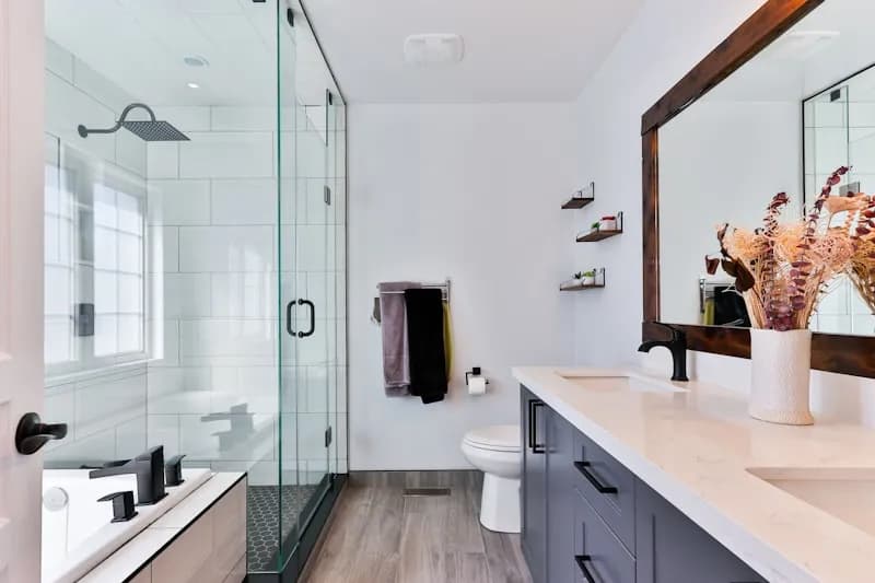 Bathroom deep cleaning and grout restoration